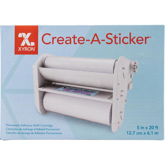 Xyron - 500 Refill Cartridge - 5"X20' - Permanent. Refill cartridge for Xyron 500. Featuring permanent adhesive applied up to 5 inches wide. Perfect for scrapbooking, card making, school projects, invitations and much more. Available at Embellish Away located in Bowmanville Ontario Canada.