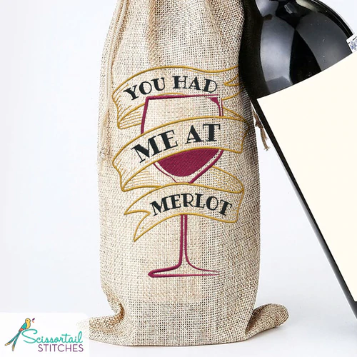 You Had Me At Merlot ScissorTail Stitches #51235