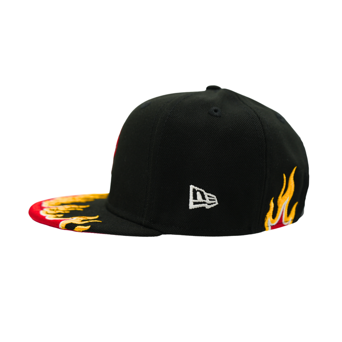 Youth New Era 9FIFTY Buffalo Sabres Alternate Logo Flame Snapback
