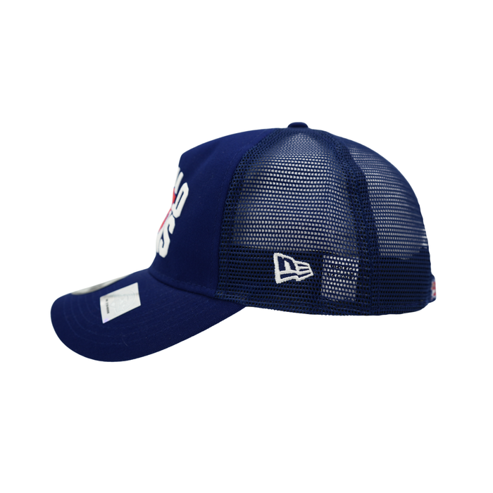 Youth New Era 9FORTY Buffalo Bisons Chalk A-Frame Trucker Hat