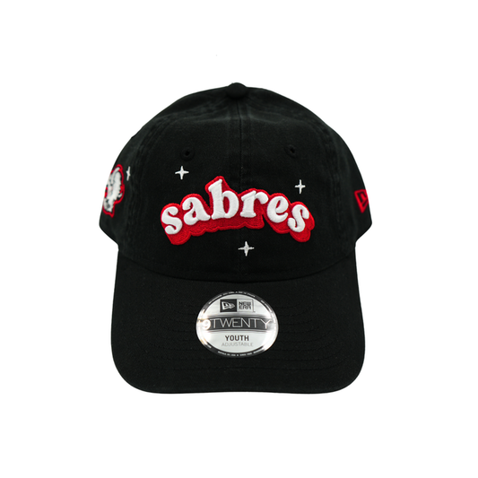 Youth New Era 9TWENTY Buffalo Sabres Alternate Logo Cheer Kids Adjustable Hat