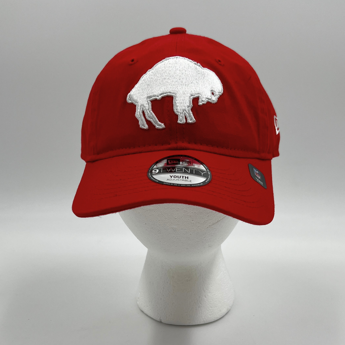Youth New Era Bills 9TWENTY Retro Logo Red Adjustable Hat
