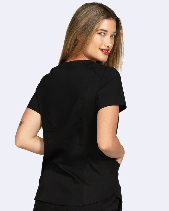 Zoe Alexandra Soho Side Knit Scrub Top