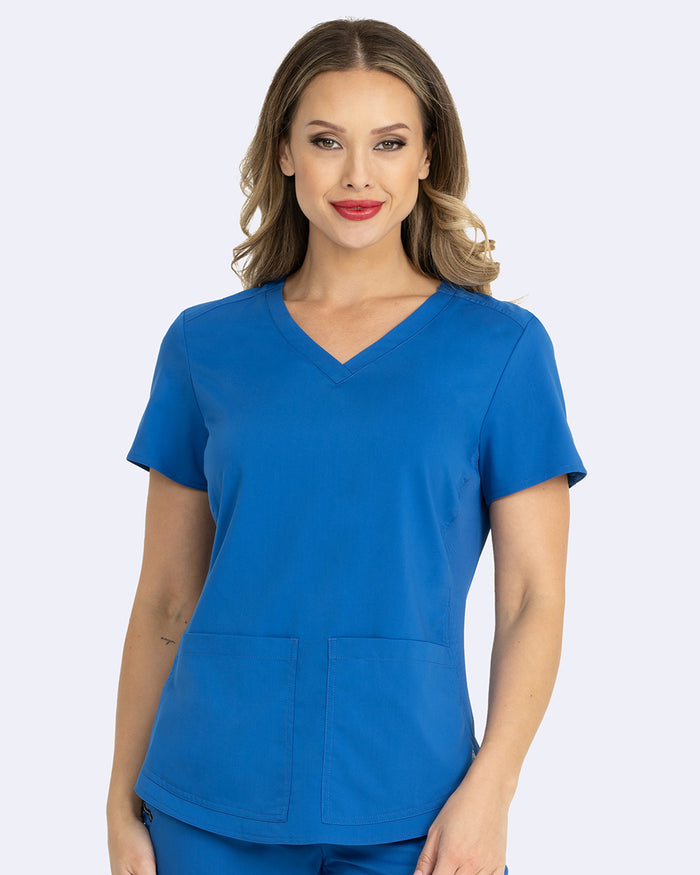 Zoe Alexandra Soho Side Knit Scrub Top
